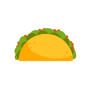 矢量好吃简约煎饼