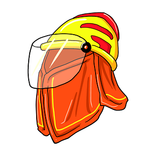 卡通万圣节食人花pngpsd2000*2000手绘消防安全防火帽插画pngpsd2000*