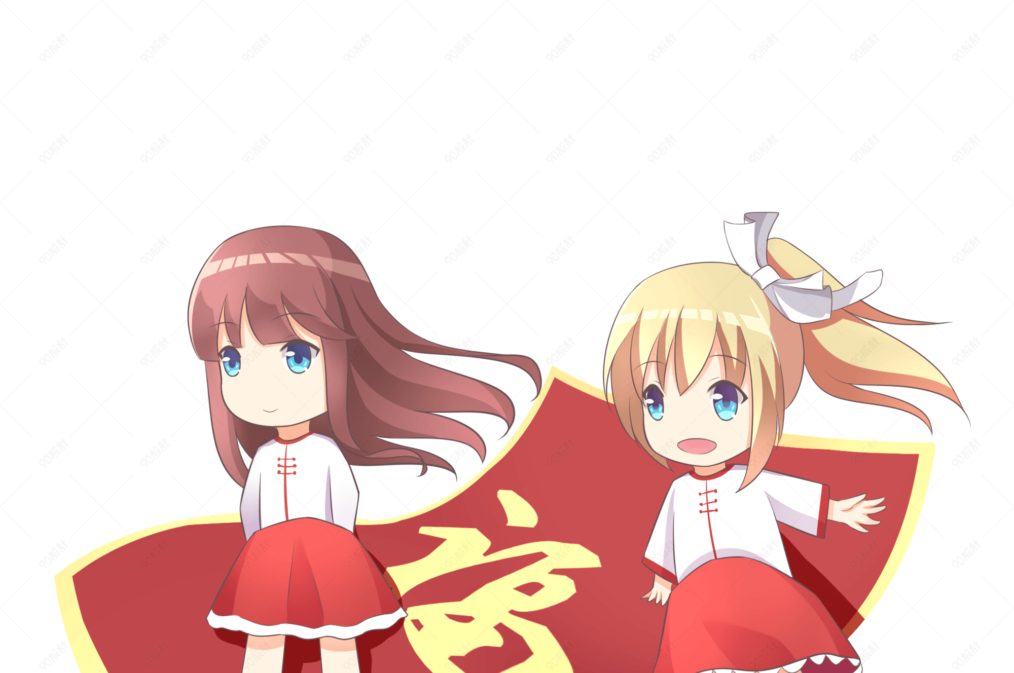 可爱萝莉喜过新年