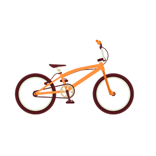 矢量变速卡通自行车