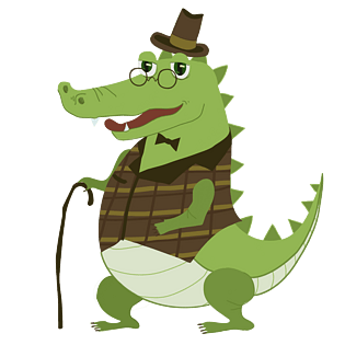 鳄鱼手绘图片大全_鳄鱼手绘图片素材【png免费下载】-90设计网