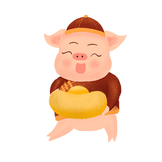红包免抠元素pngpsd2000*2000新年猪猪手绘卡通样机pngpsd2000*2000