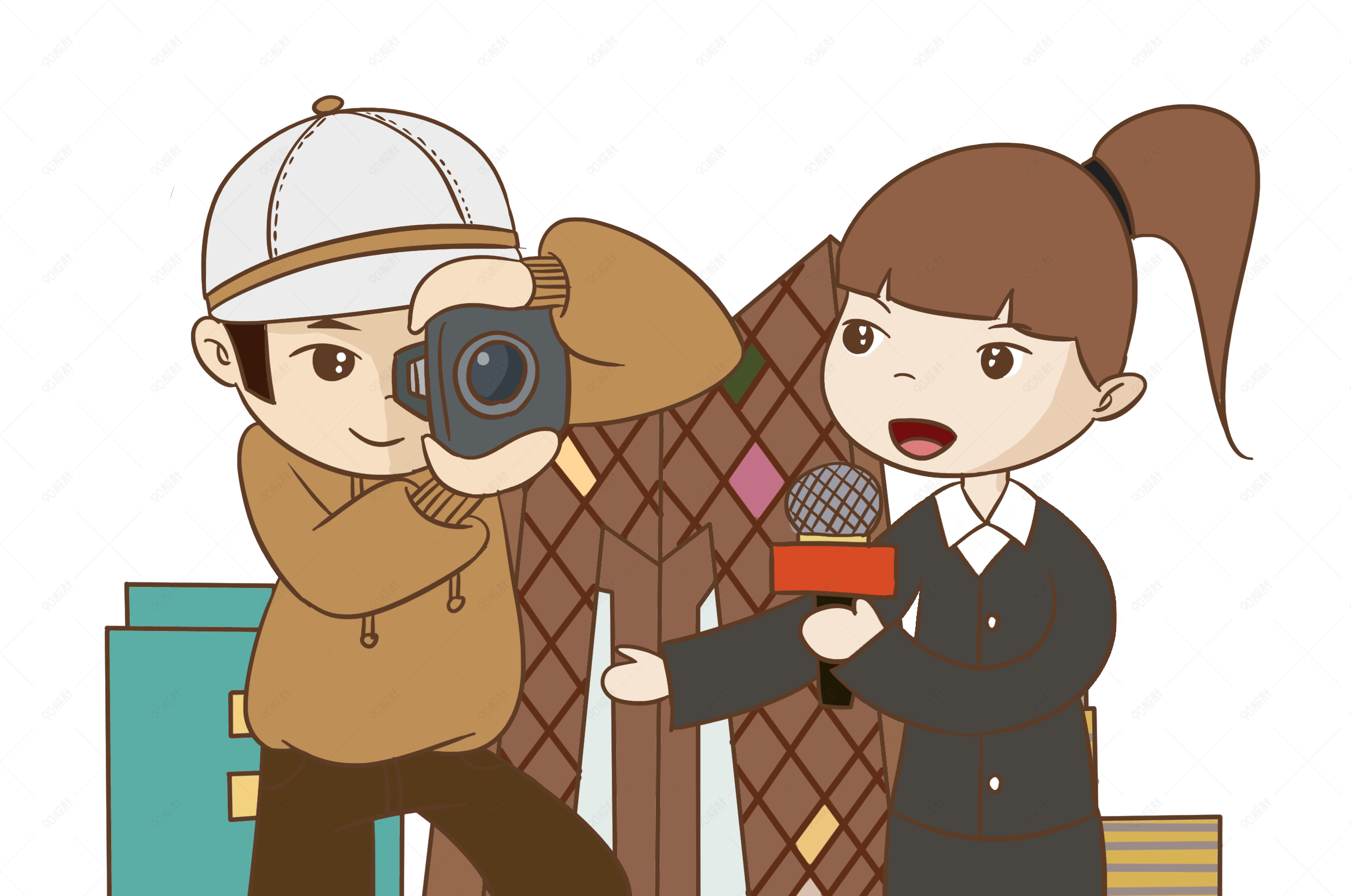 元素 类目:                                             卡通手绘