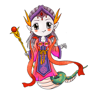 蛇手绘图片大全