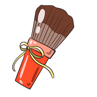 卡通手绘化妆刷pngpsd2000*2000高考勇闯海题备考手绘插画卡通人物刷