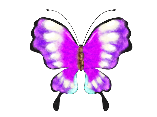 紫色蝴蝶emoji图片