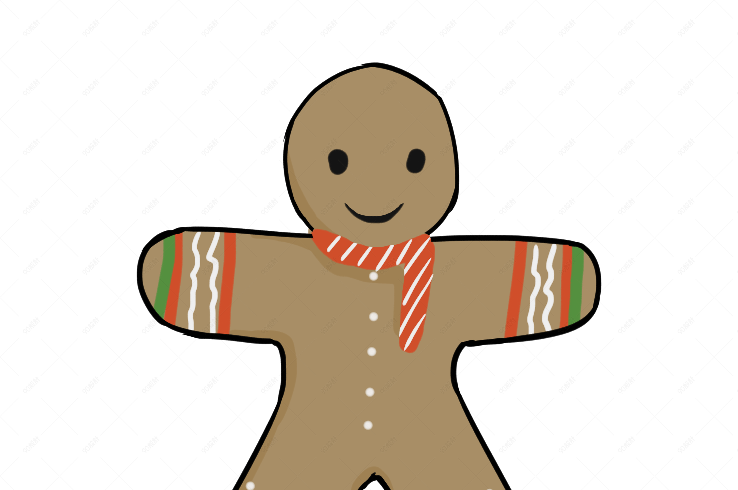 圣诞节可爱小人饼干