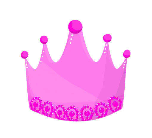 粉色的皇冠装插画