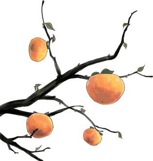 创意卡通手绘冬季植物