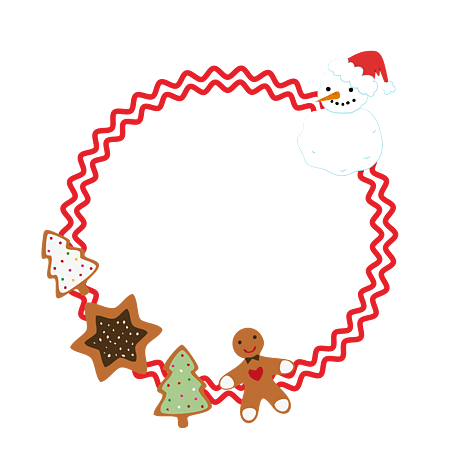 圣诞饼干边框喜庆可爱