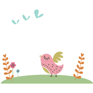 矢量卡通可爱的小鸟