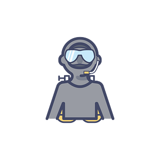 潜水员卡通图片大全