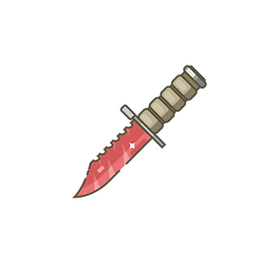 矢量可爱游戏小刀匕首