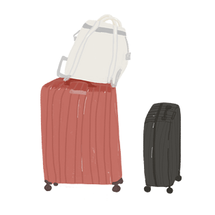 行李箱手绘图片大全