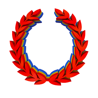 红色喜庆麦序c4d装饰素材