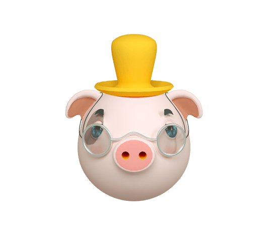 猪年c4d立体可爱猪猪