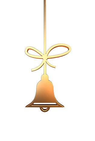 圣诞节精致金属小铃铛装饰