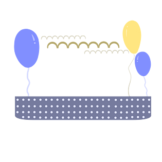 卡通气球边框插画