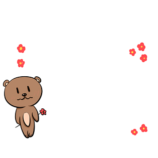 手绘可爱的小熊边框