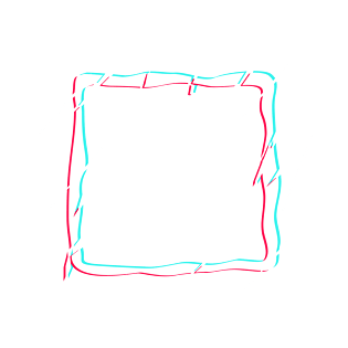 故障风边框抖音效果海报边框