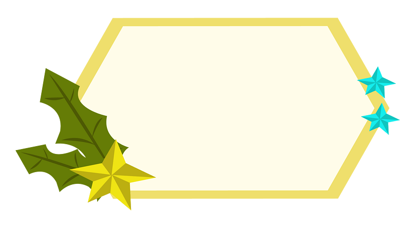 手绘圣诞节星星边框