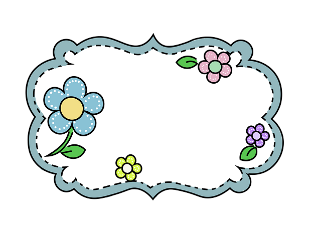 卡通花朵边框图片大全