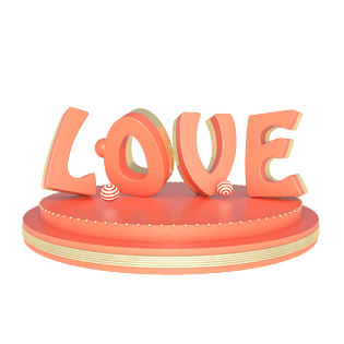 简约可爱情人节爱心love英文字体pngpsd2000*2000520 我爱你 iloveyou