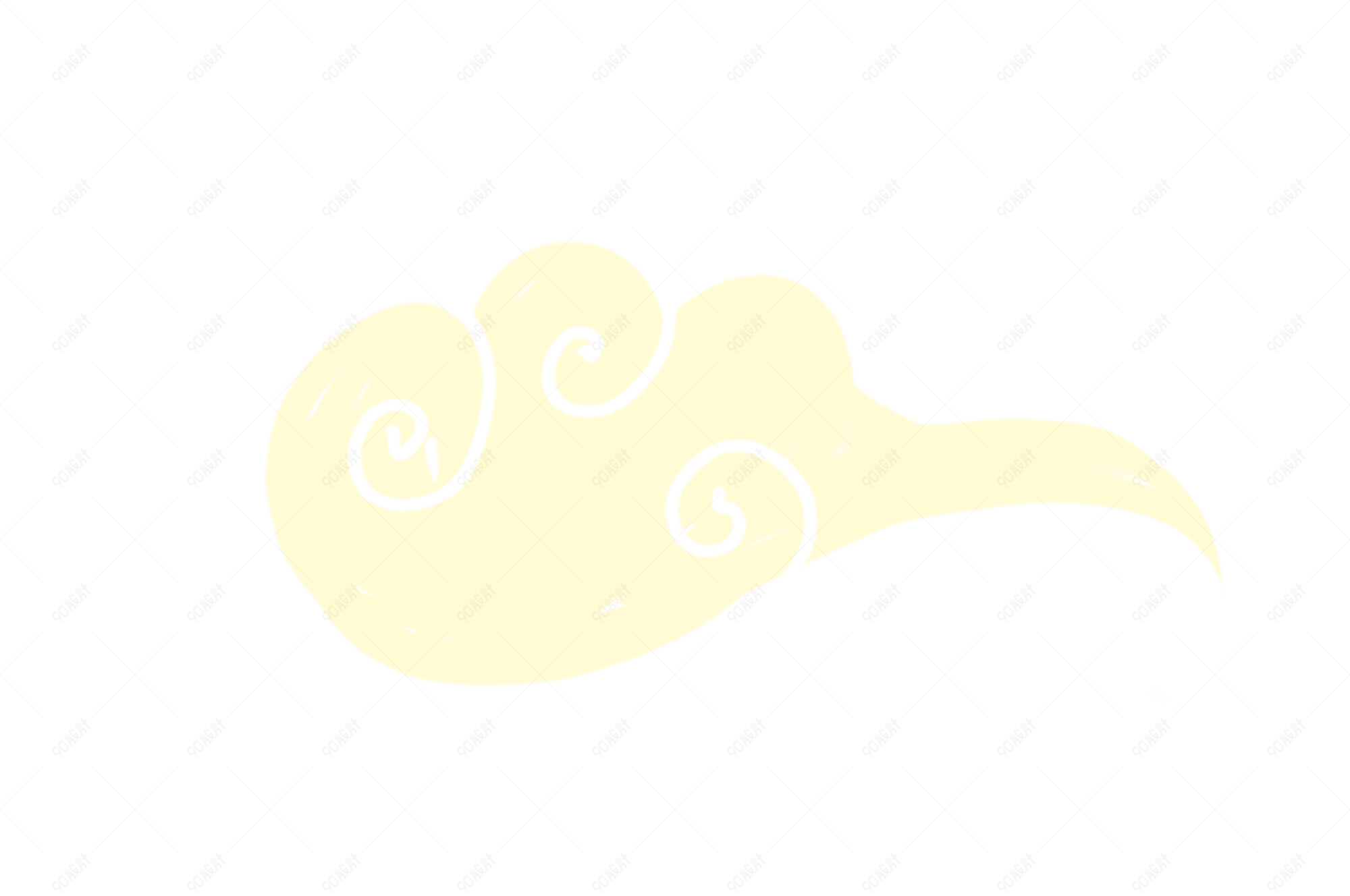 中国风卡通祥云素材下载