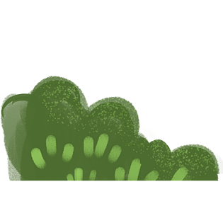 卡通手绘绿色草堆元素免费下载