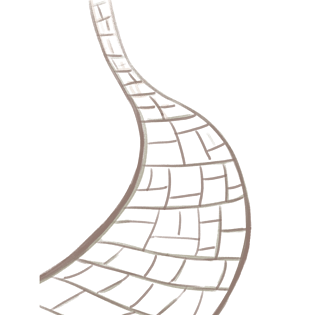 灰色的复古卡通石头小路